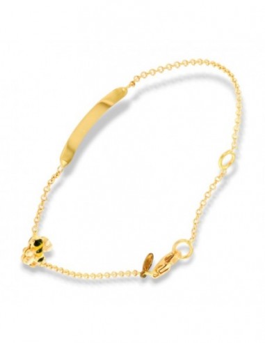 Bracciale Oro Giallo Neonato Ape Piastra Centrale [73e6df0b]