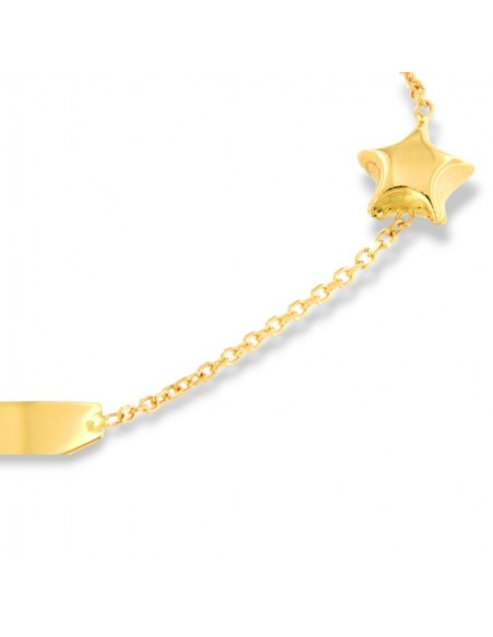 Bracciale Oro Giallo Neonato Stella Piastra Centrale [eb0b3ec5]