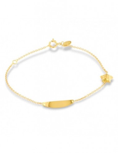 Bracciale Oro Giallo Neonato Stella Piastra Centrale [ee5b79db]