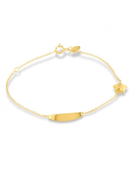 Bracciale Oro Giallo Neonato Stella Piastra Centrale [ee5b79db]