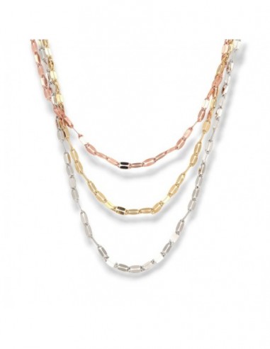 Collana Argento Rodiato Tre Colori Mirror 2MIS [8dbc2921]