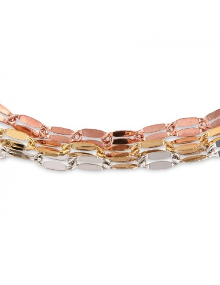 Collana Argento Rodiato Tre Colori Mirror 2MIS [a9ab743e]