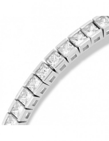 Bracciale Argento Rodiato Tennis Zirconi Bianchi [e5fcb070]