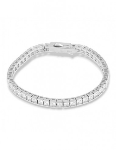 Bracciale Argento Rodiato Tennis Zirconi Bianchi [e0acf76e]