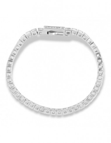 Bracciale Argento Rodiato Tennis Zirconi Bianchi [57b1366a]
