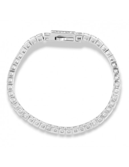 Bracciale Argento Rodiato Tennis Zirconi Bianchi [57b1366a]