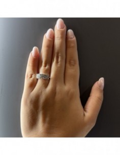 Anello Oro Bianco Trilogy Magic 0,56 Carati [edf5f4e9] 2