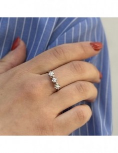 Anello Oro Bianco Trilogy Illusion 0,075 Mis 1 [3eaa1f9b] 2