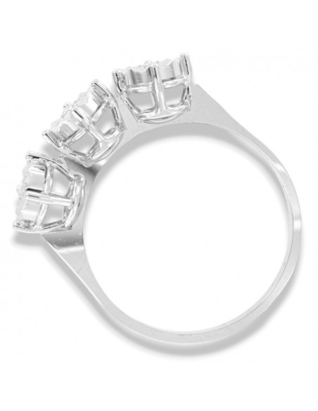 Anello Oro Bianco Trilogy Illusion 0,09 Mis 2 [4ec2e965]