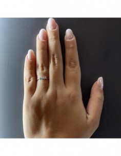 Anello Oro Bianco Trilogy Valentino Diamanti 0,22 Carati [4ead78d3] 2