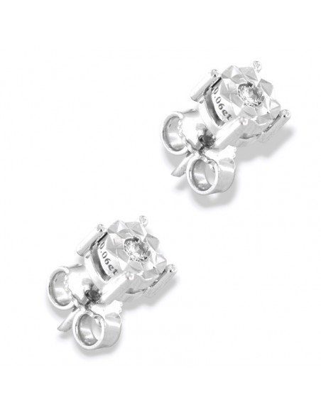 Orecchini Oro Bianco Diamanti 0,06 Illusion Mis 2 [4309a0cb]