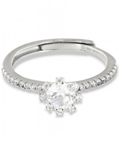 Anello Argento Rodiato Solitario 5MM [d0915480]