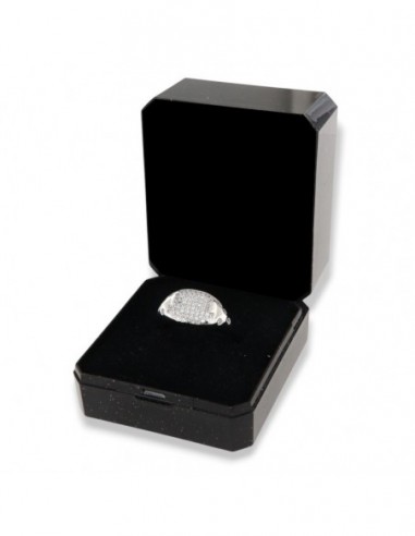 Anello Argento Rodiato Chevalier Zirconi Bianchi [cb0773fd]