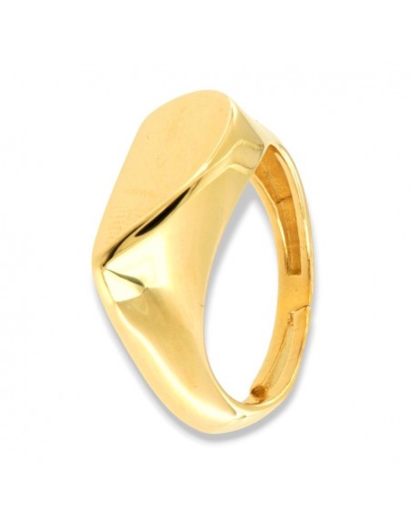 Anello Argento Dorato Cuore Metà Destra [bf05cef3]