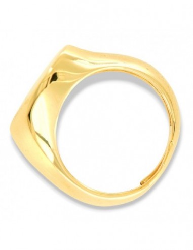 Anello Argento Dorato Cuore Metà Destra [af214735]