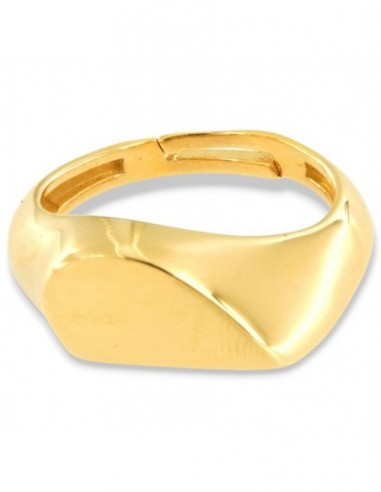 Anello Argento Dorato Cuore Metà Destra [76070438]