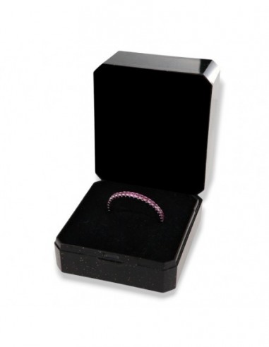 Anello Argento Rodiato Eternity Zirconi Viola 1,5MM [c0123782]