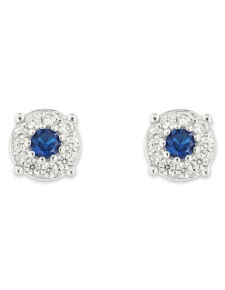 Orecchini Argento Rodiato Punto Luce Magic Blu 3MM [43751163]