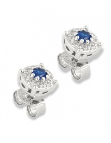 Orecchini Argento Rodiato Punto Luce Magic Blu 3MM [75c4f5e0]