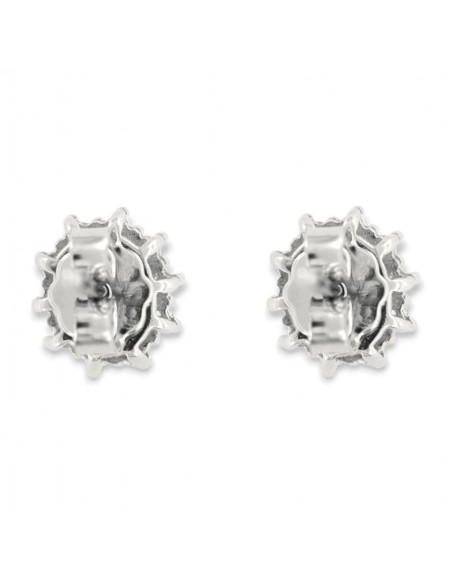 Orecchini Argento Rodiato Principessa Arancione 4x3MM [2b5f7df6]