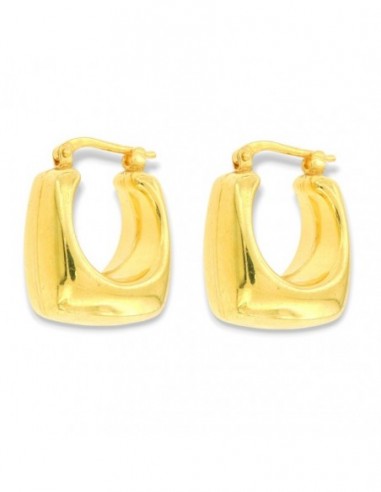 Orecchini Argento Dorato Cerchi Bombati [853b8751]