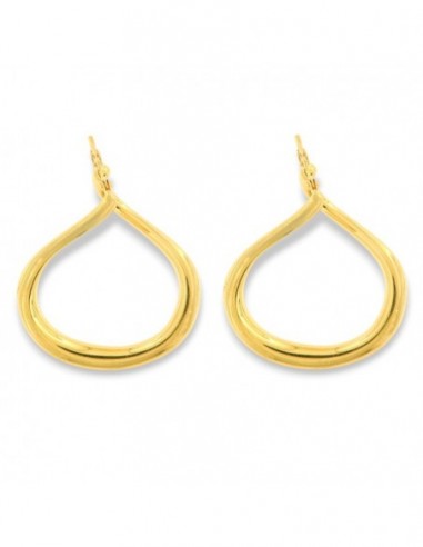 Orecchini Argento Dorato Cerchi Canna Intrecciata [35d549ef]