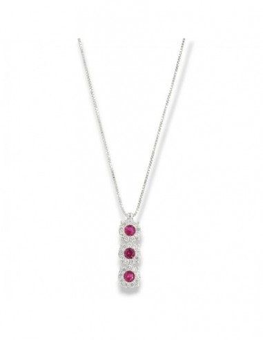 Collana Argento Rodiato Trilogy Magic Fucsia 4MM [96e59c15]