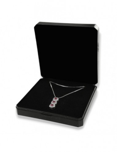 Collana Argento Rodiato Trilogy Magic Fucsia 4MM [259105a6]