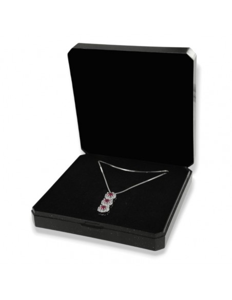 Collana Argento Rodiato Trilogy Magic Fucsia 4MM [259105a6]