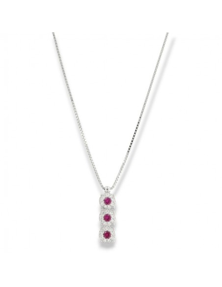 Collana Argento Rodiato Trilogy Magic Fucsia 3MM [4fc3df18]
