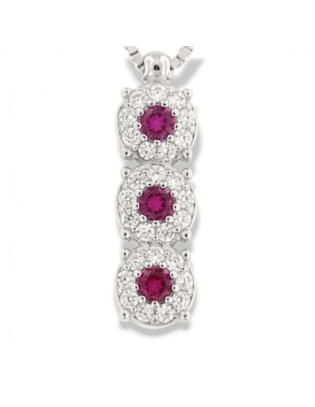 Collana Argento Rodiato Trilogy Magic Fucsia 3MM [1e29eabe]