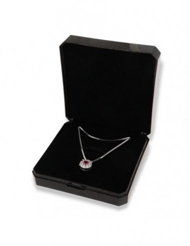 Collana Argento Rodiato Punto Luce Magic Fucsia 4MM [dbaf2067]