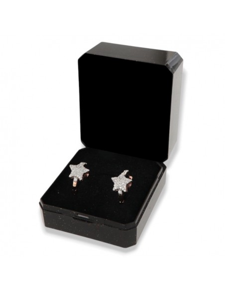 Orecchini Argento Rosato Cerchi Stella Pavettata [d0b6b3f1]