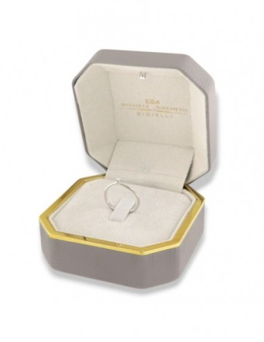 Anello Oro Bianco Solitario Valentino Diamante 0,07 Carati [fd9786f2]