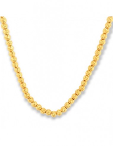 Collana Argento Dorato Sfere Sfaccettate [88ec6e3f]