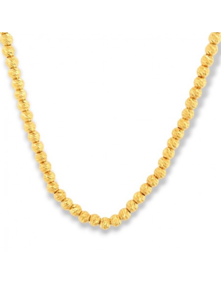 Collana Argento Dorato Sfere Sfaccettate [88ec6e3f]