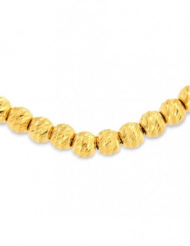 Collana Argento Dorato Sfere Sfaccettate [8bf1be3f]