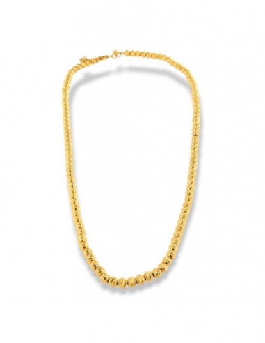 Collana Argento Dorato Sfere Sfaccettate [3cec7f3b]