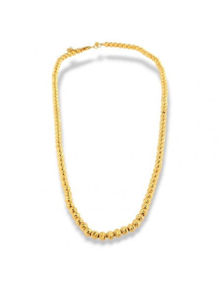 Collana Argento Dorato Sfere Sfaccettate [3cec7f3b]