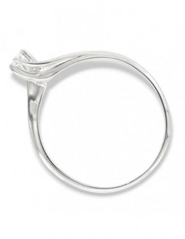 Anello Oro Bianco Solitario Valentino Diamante 0,04 Carati [365a16fb]