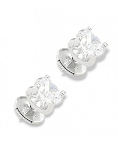 Orecchini Argento Rodiato Punto Luce Zircone 6MM [0dc4ec0d]