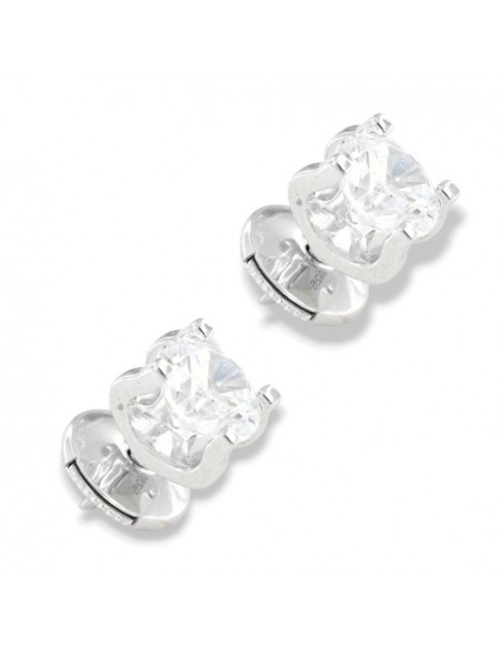 Orecchini Argento Rodiato Punto Luce Zircone 6MM [0dc4ec0d]