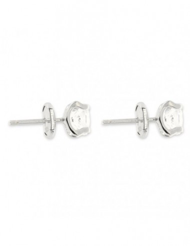 Orecchini Argento Rodiato Punto Luce Zircone 6MM [bad92d09]