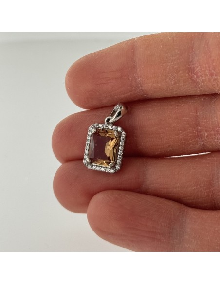 Ciondolo Argento Rodiato Principessa Sultanite [70a4926f]