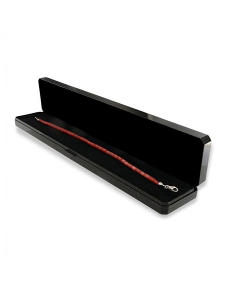 Bracciale Corallo Chiusura Argento Rodiato [16cd115c]