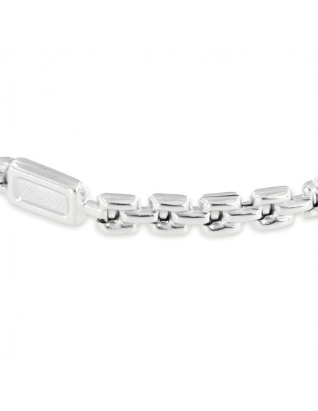 Bracciale Oro Bianco Catena Piastre Unite [e967b46f]