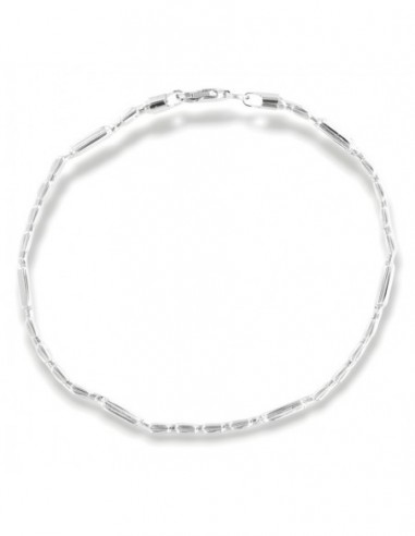 Bracciale Oro Bianco Catena Piastre Unite [5b2a3275]