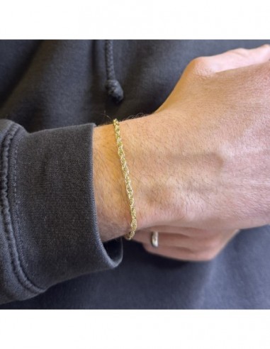 Bracciale Oro Giallo Catena Intrecciata [7092281b]