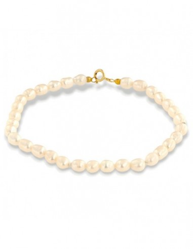Bracciale Perle Naturali Chiusura Oro Giallo [e3e82953]