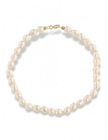 Bracciale Perle Naturali Chiusura Oro Giallo [54f5e857]